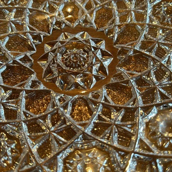 Crystal Plate Serving Plate Heavy - Picture 5 of 5